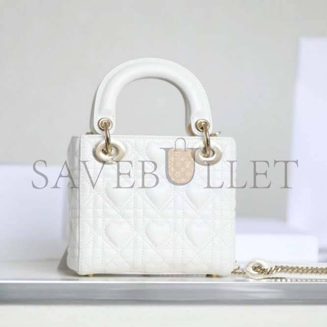 DIOR  MINI LADY AMOUR BAG  M0505OCAL_M030 (17cm*15cm*7cm)